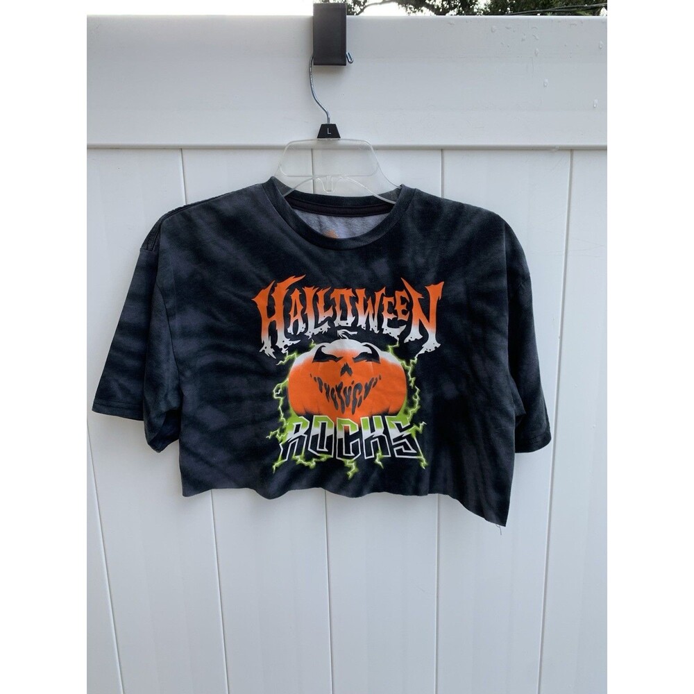 Halloween Teens Girls Cropped T-Shirt Size XL(14/16)